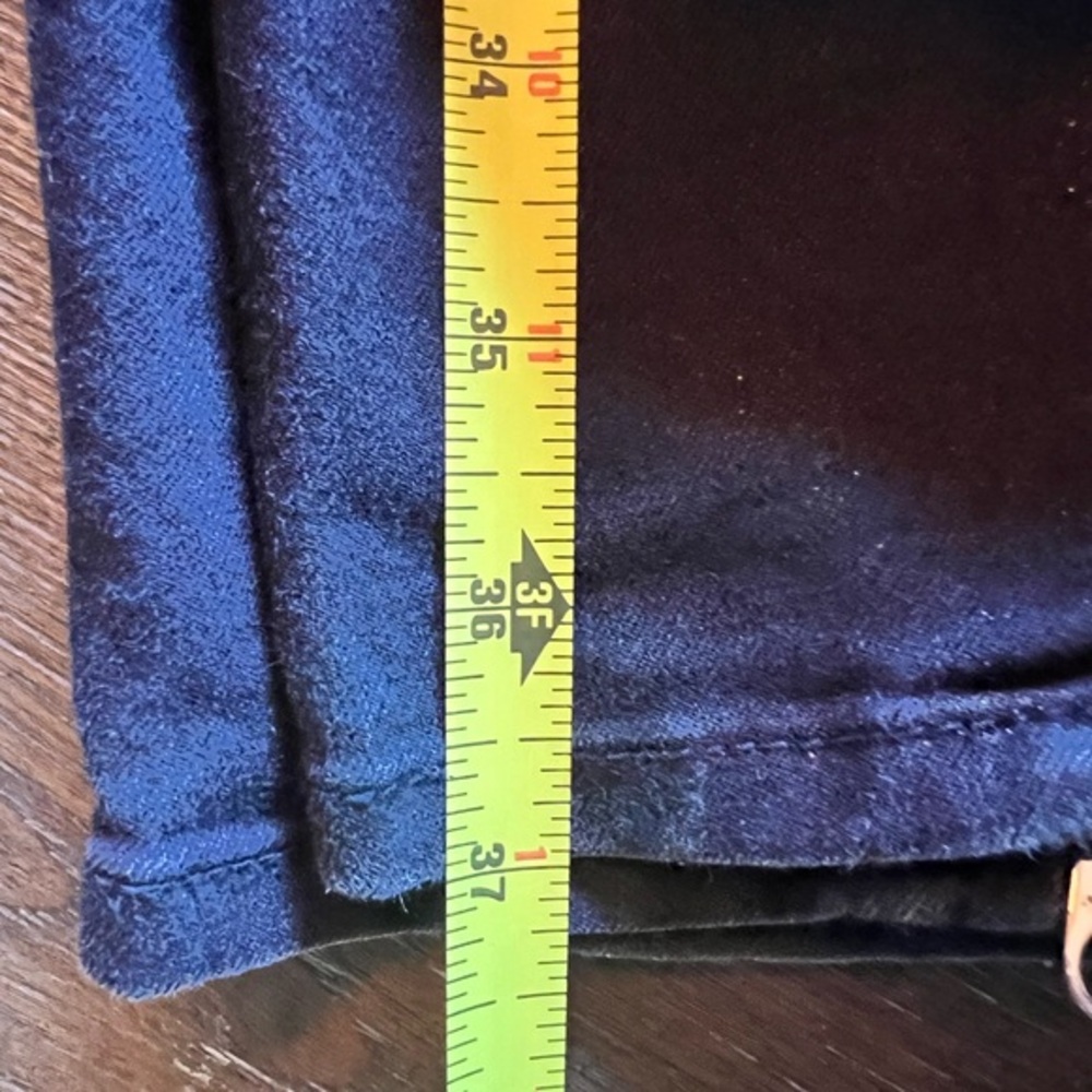 Ted Baker Esstie Waxed Black Ankle Zipper Skinny Pants Size 28‎ - Picture 11 of 12